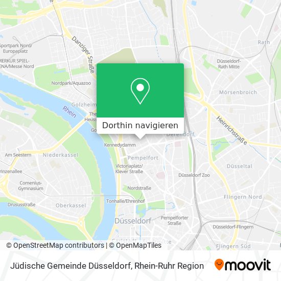 Jüdische Gemeinde Düsseldorf Karte