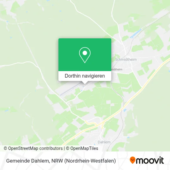 Gemeinde Dahlem Karte