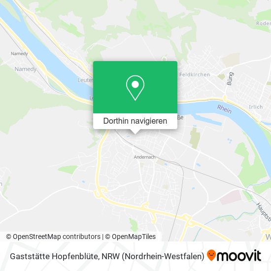 Gaststätte Hopfenblüte Karte