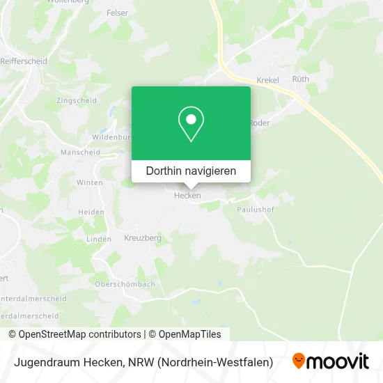 Jugendraum Hecken Karte