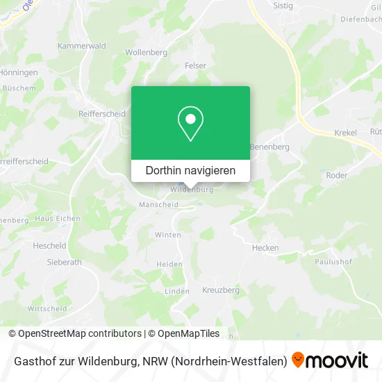 Gasthof zur Wildenburg Karte