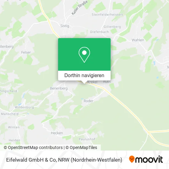 Eifelwald GmbH & Co Karte