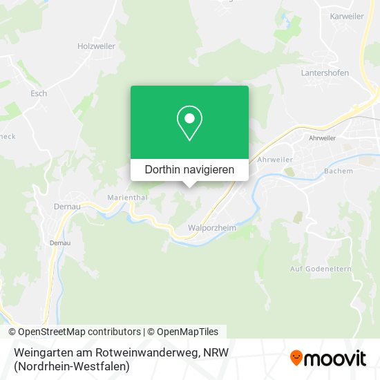 Weingarten am Rotweinwanderweg Karte