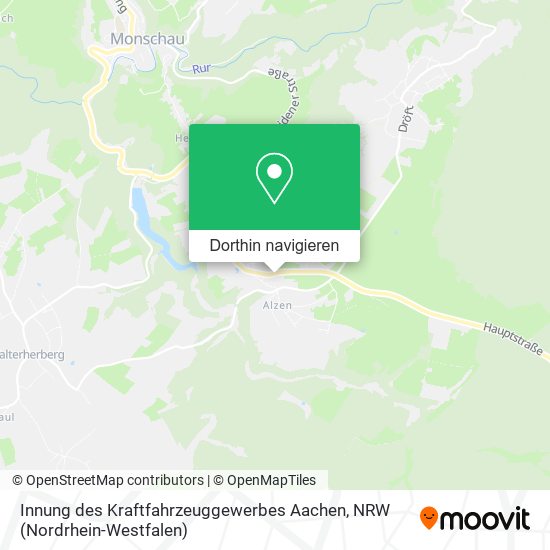 Innung des Kraftfahrzeuggewerbes Aachen Karte