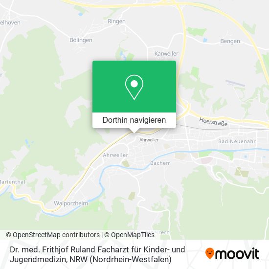 Dr. med. Frithjof Ruland Facharzt für Kinder- und Jugendmedizin Karte