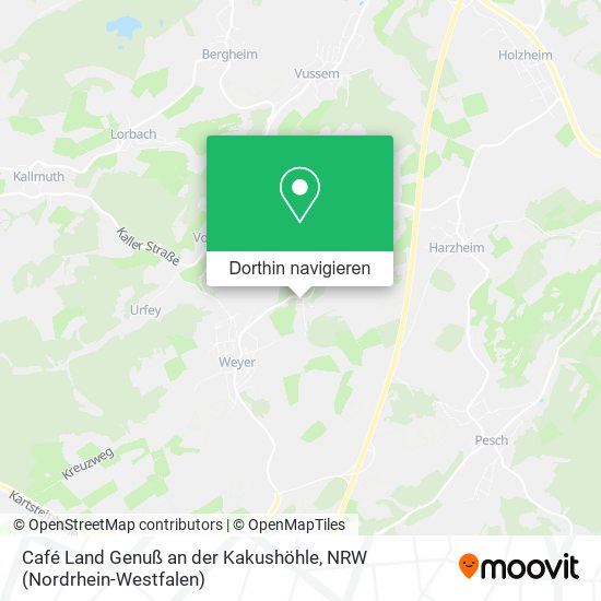 Café Land Genuß an der Kakushöhle Karte