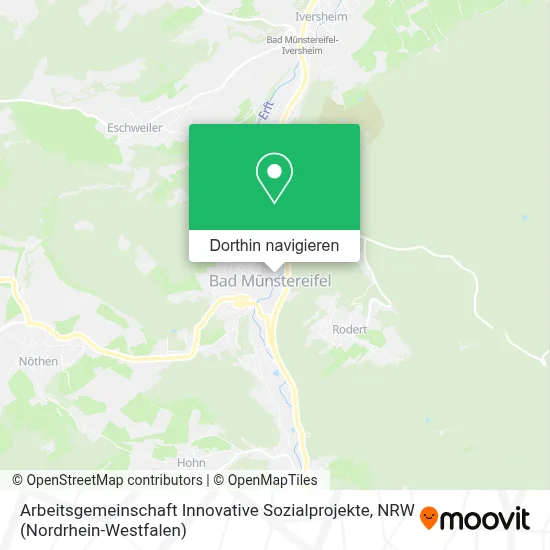 Arbeitsgemeinschaft Innovative Sozialprojekte Karte