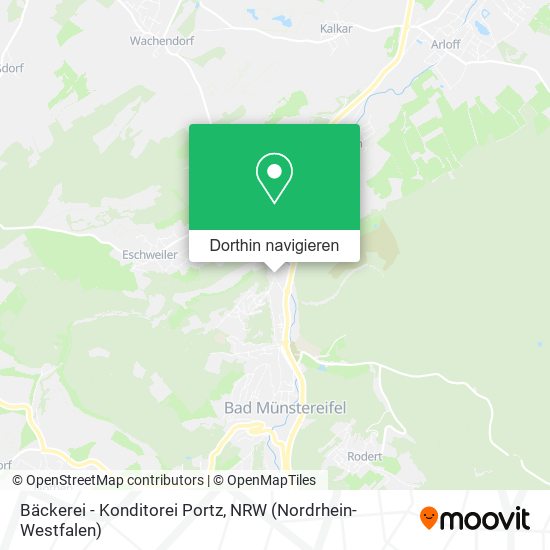 Bäckerei - Konditorei Portz Karte