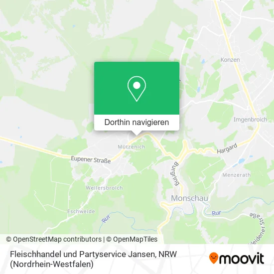 Fleischhandel und Partyservice Jansen Karte