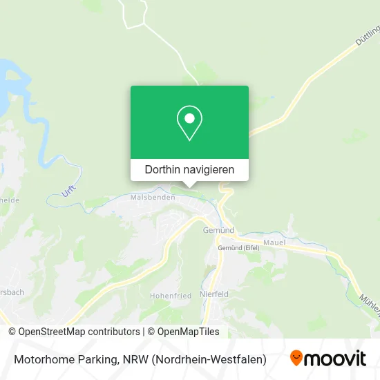 Motorhome Parking Karte