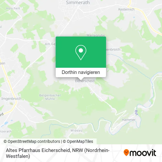 Altes Pfarrhaus Eicherscheid Karte