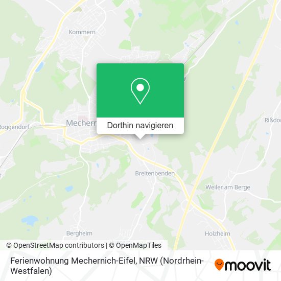 Ferienwohnung Mechernich-Eifel Karte