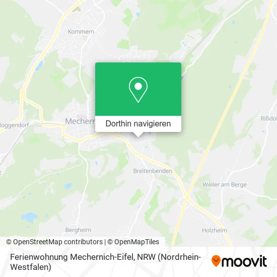 Ferienwohnung Mechernich-Eifel Karte