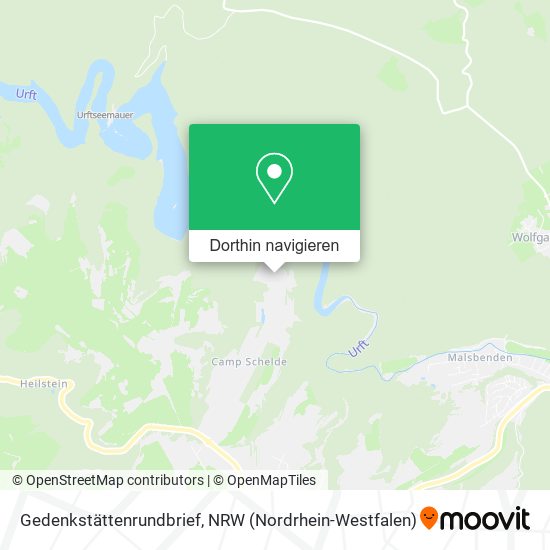 Gedenkstättenrundbrief Karte