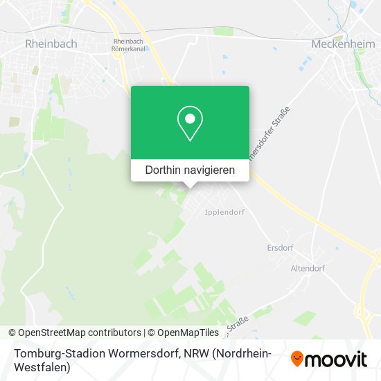 Tomburg-Stadion Wormersdorf Karte