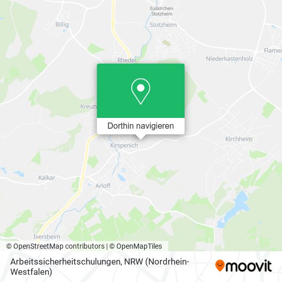 Arbeitssicherheitschulungen Karte