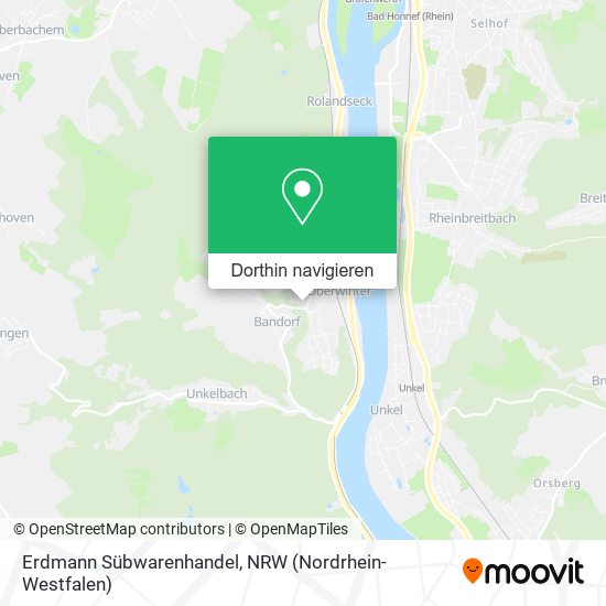 Erdmann Sübwarenhandel Karte