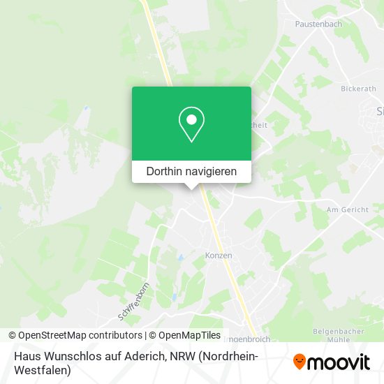 Haus Wunschlos auf Aderich Karte