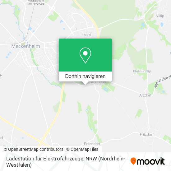 Ladestation für Elektrofahrzeuge Karte