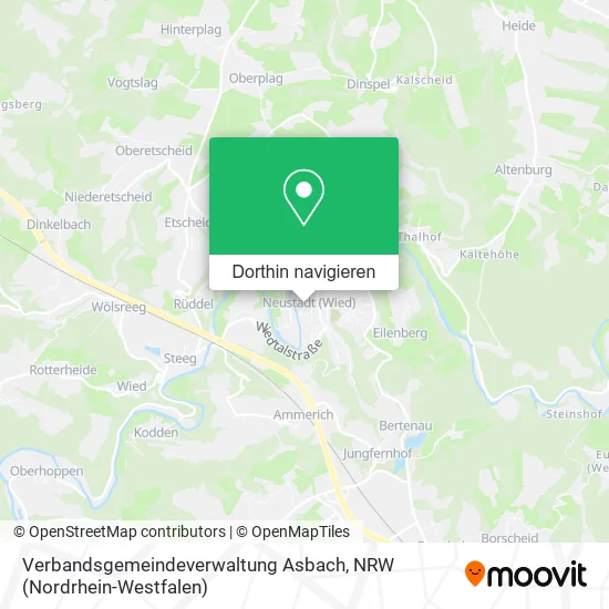 Verbandsgemeindeverwaltung Asbach Karte