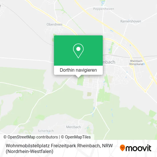 Wohnmobilstellplatz Freizeitpark Rheinbach Karte