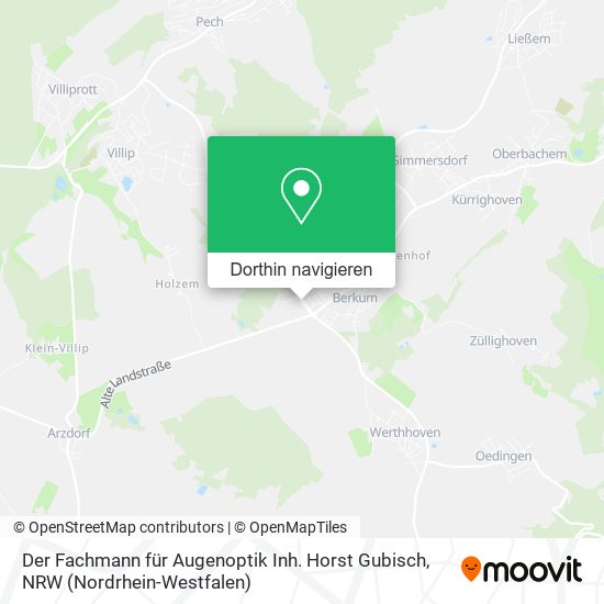 Der Fachmann für Augenoptik Inh. Horst Gubisch Karte