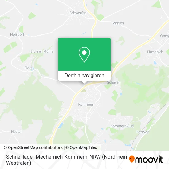 Schnelllager Mechernich-Kommern Karte