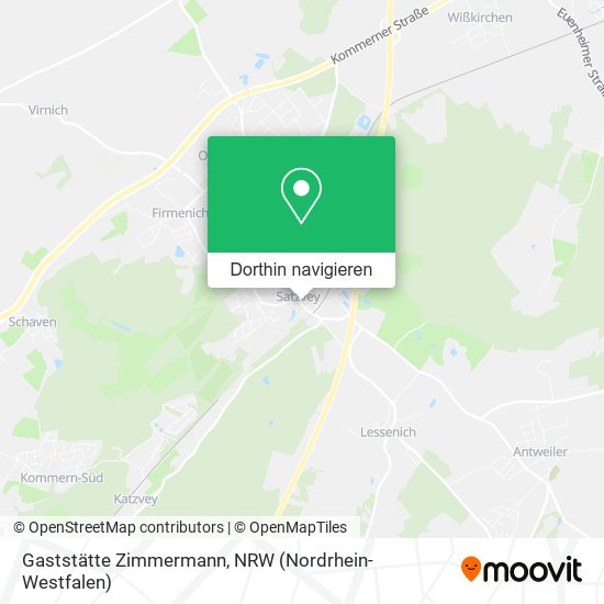 Gaststätte Zimmermann Karte