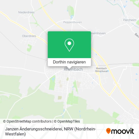 Janzen Änderungsschneiderei Karte