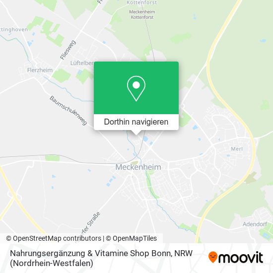 Nahrungsergänzung & Vitamine Shop Bonn Karte