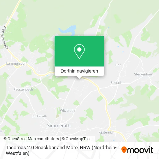 Tacomas 2.0 Snackbar and More Karte