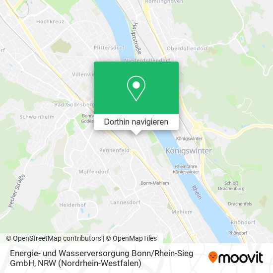 Energie- und Wasserversorgung Bonn / Rhein-Sieg GmbH Karte