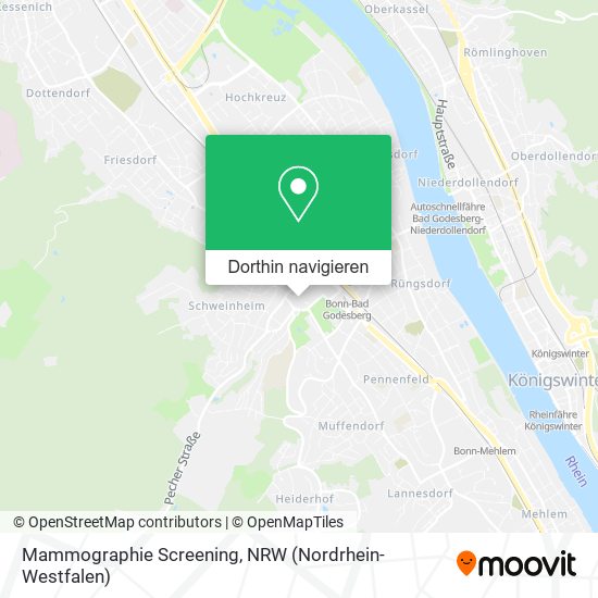 Mammographie Screening Karte