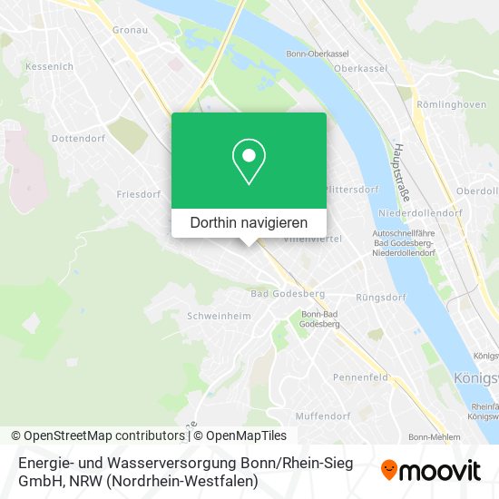 Energie- und Wasserversorgung Bonn / Rhein-Sieg GmbH Karte