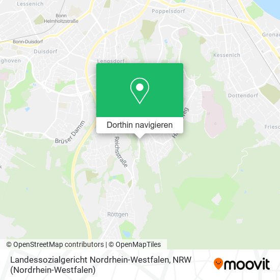 Landessozialgericht Nordrhein-Westfalen Karte