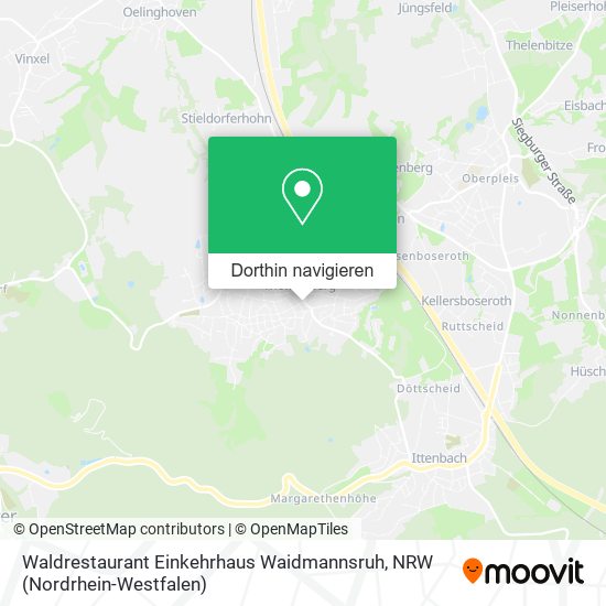 Waldrestaurant Einkehrhaus Waidmannsruh Karte