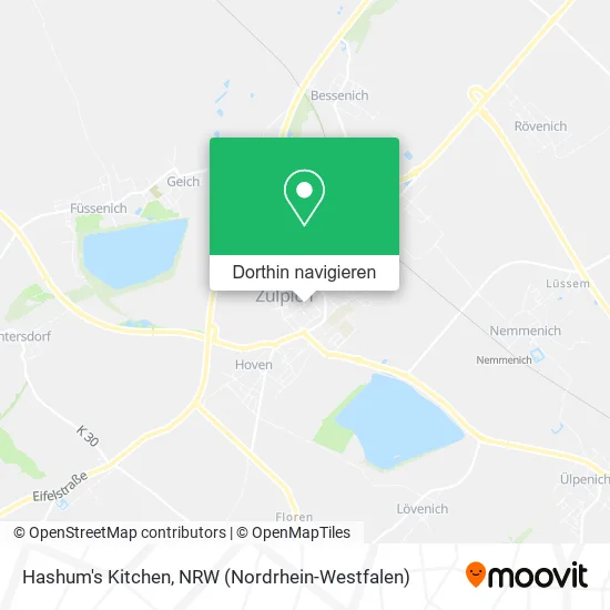 Hashum's Kitchen Karte