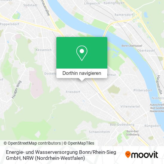 Energie- und Wasserversorgung Bonn / Rhein-Sieg GmbH Karte