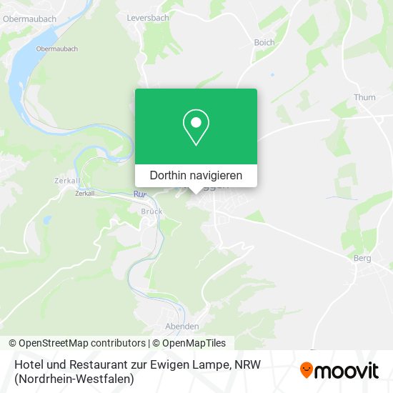 Hotel und Restaurant zur Ewigen Lampe Karte