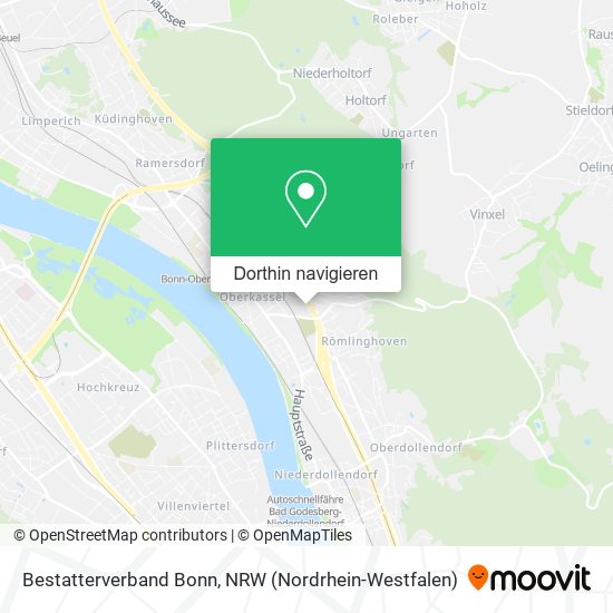 Bestatterverband Bonn Karte