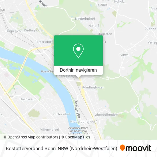 Bestatterverband Bonn Karte