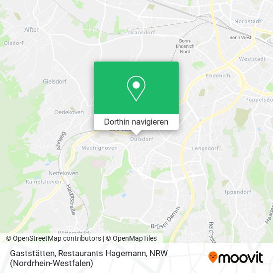 Gaststätten, Restaurants Hagemann Karte