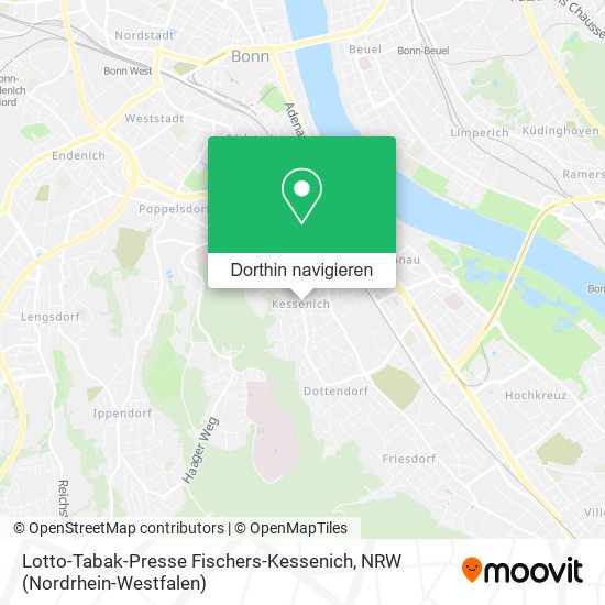 Lotto-Tabak-Presse Fischers-Kessenich Karte