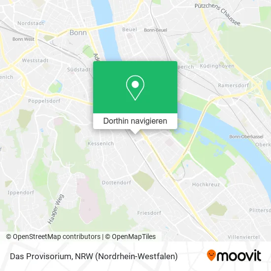 Das Provisorium Karte