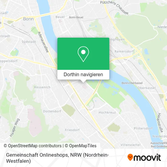 Gemeinschaft Onlineshops Karte