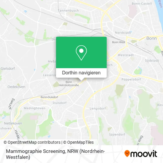 Mammographie Screening Karte