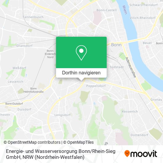 Energie- und Wasserversorgung Bonn / Rhein-Sieg GmbH Karte