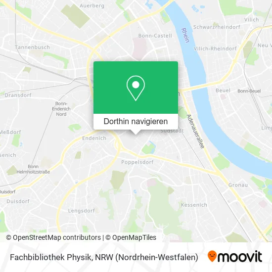 Fachbibliothek Physik Karte