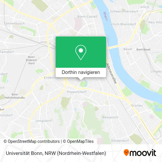 Universität Bonn Karte