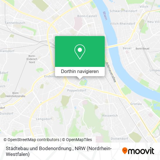 Städtebau und Bodenordnung. Karte